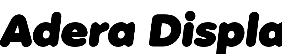 Adera Display SSi Italic Yazı tipi ücretsiz indir